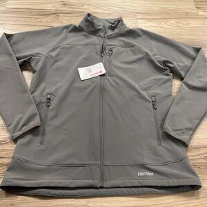 Marmot Tempo Jacket Breathable Water Resistant Full Zip SoftShell Womens XL $100